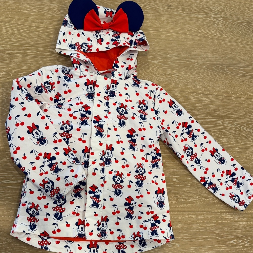 Disney Minnie Mouse Red and Blue Hooded Jacket